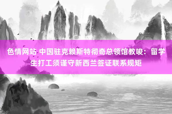 色情网站 中国驻克赖斯特彻奇总领馆教唆：留学生打工须谨守新西兰签证联系规矩