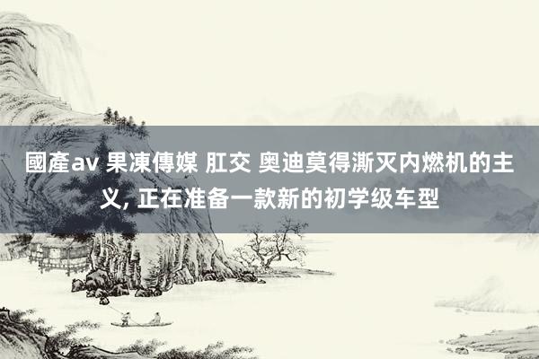 國產av 果凍傳媒 肛交 奥迪莫得澌灭内燃机的主义， 正在准备一款新的初学级车型