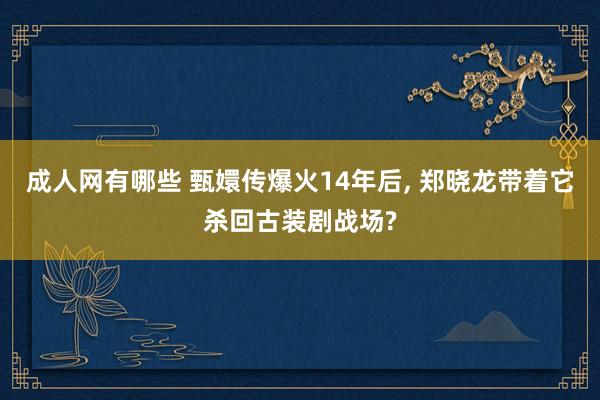 成人网有哪些 甄嬛传爆火14年后， 郑晓龙带着它杀回古装剧战场?